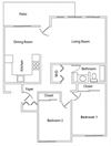 Fairmount Park Apartments Two Bedroom One Bathroom Floor Plan Fairmount Park Apartments Two Bedroom One Bathroom Floor Plan